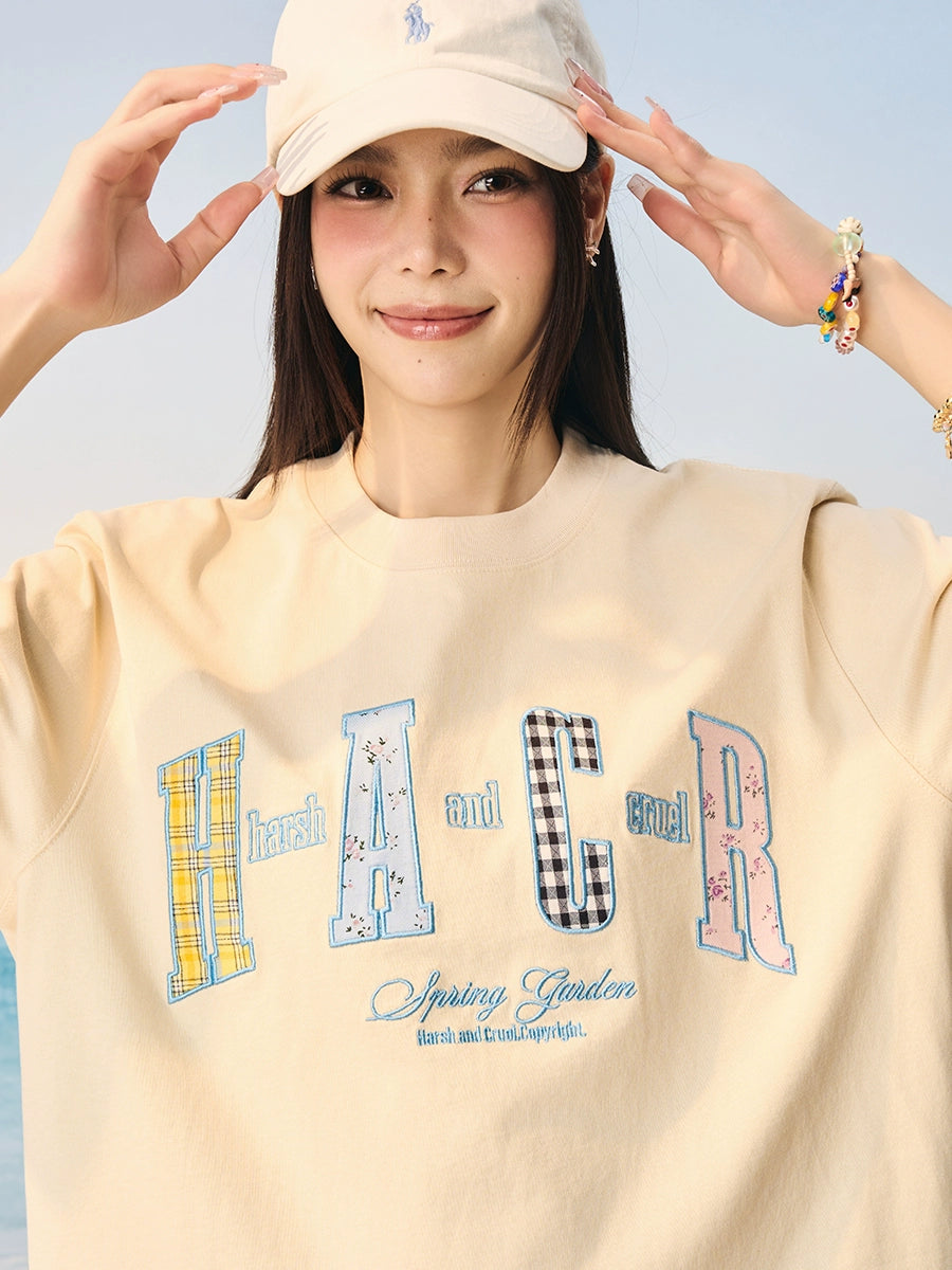 Harsh and Cruel HACR Flower Plaid Multi Patch Tee | Face 3 Face