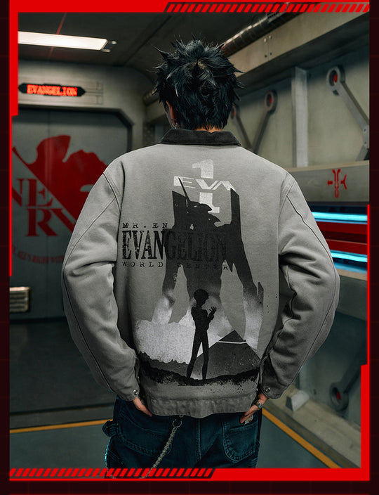 MEDM x EVA Unit-01, Unit-02 Washed Detroit Jacket | Face 3 Face