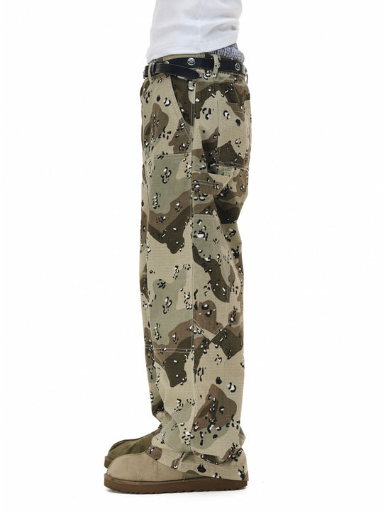 NOVACAM Desert Camouflage Double Knee Work Pants | Face 3 Face