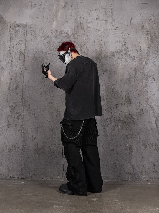 UNDERWATER Vintage Washed Destroyed Print Tee | Face 3 Face