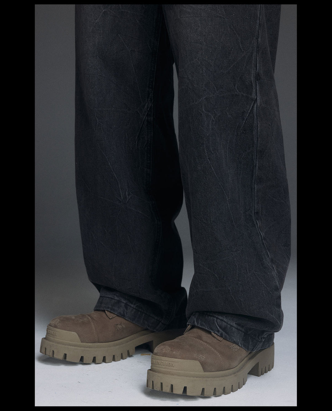 NOVACAM Water-Ripple Washed Baggy Jeans | Face 3 Face