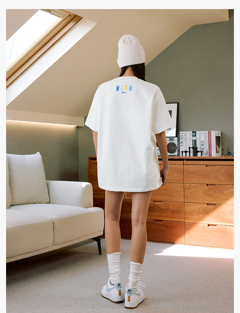 MEDM Multicolor Terry Embroidery Tee | Face 3 Face