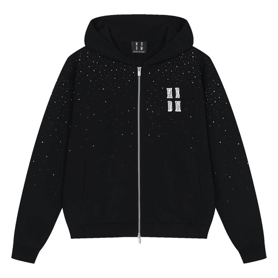 MEDM Starry Sky Rhinestone Zip Up Hoodie | Face 3 Face
