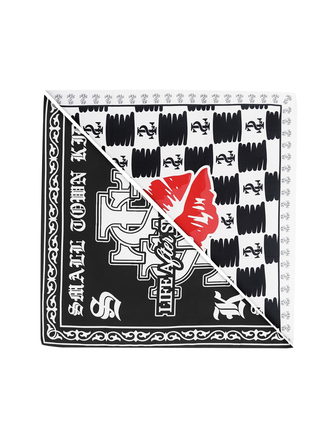 Small Town Kid Logo Lips Square Scarf / Bandana | Face 3 Face