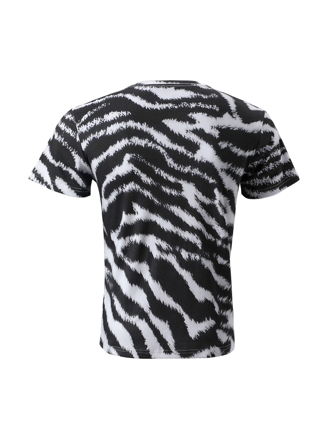 KARMANISTIC Zebra Print Slim Fit Stretch Tee | Face 3 Face