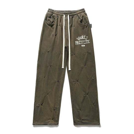 Remedy Aged Print Pinch Pleated Baggy Sweatpants | Face 3 Face