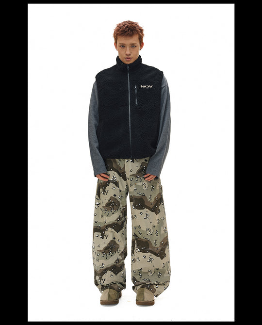 NOVACAM Camouflage Fleece Reversible Vest | Face 3 Face
