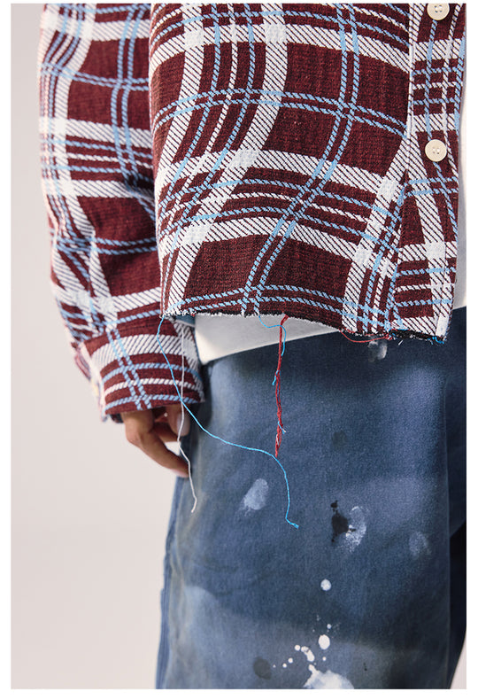 Remedy Wave Plaid Reversible Long Sleeve Shirt | Face 3 Face