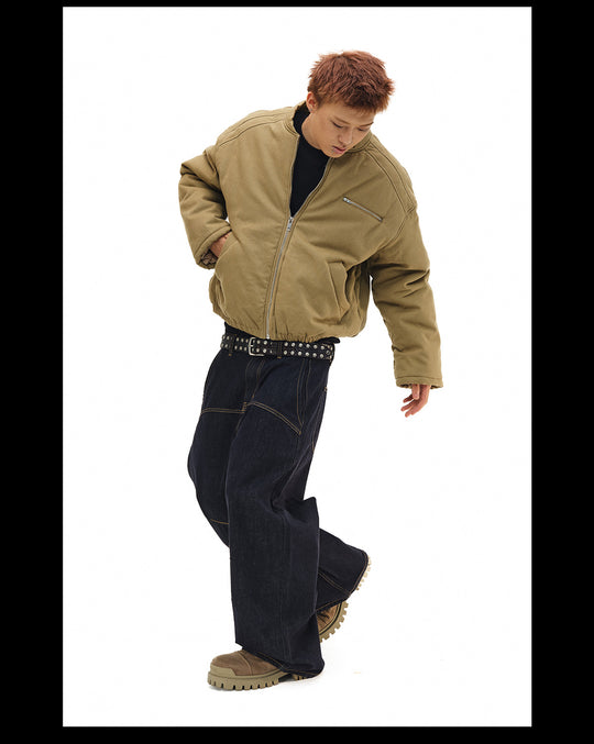 NOVACAM Canvas Puffer Short Work Jacket | Face 3 Face