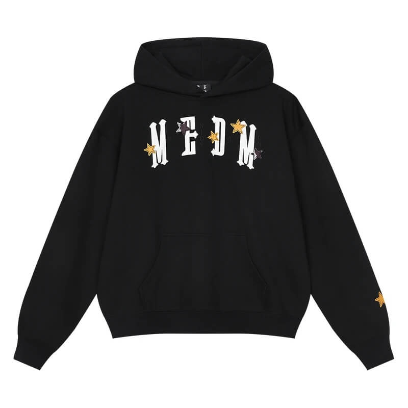 MEDM Star Logo Leather Patch Hoodie | Face 3 Face