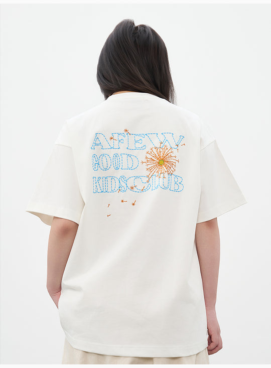AFGK Dandelion Embroidered Tee | Face 3 Face