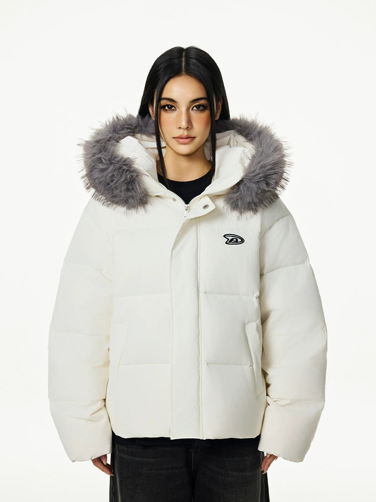 Achock Fur Hooded Down Jacket | Face 3 Face