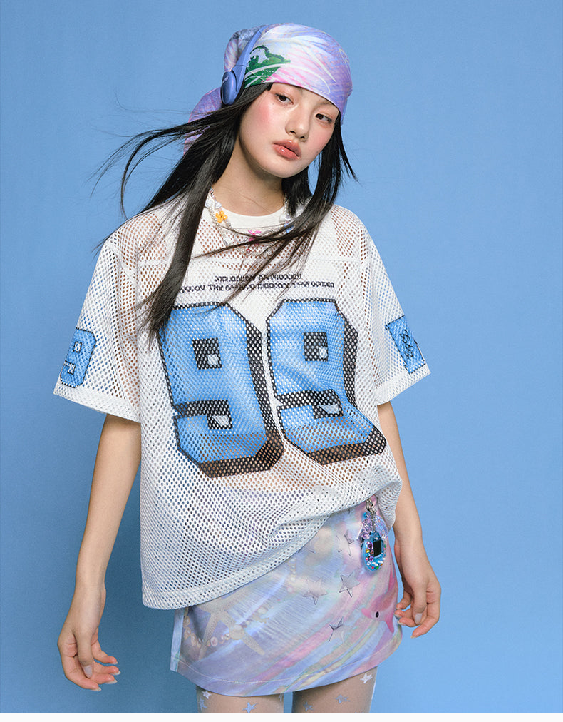 MEDM 99 Numbered Retro Mesh Jersey | Face 3 Face