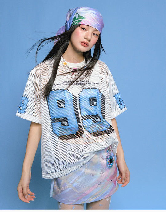 MEDM 99 Numbered Retro Mesh Jersey | Face 3 Face