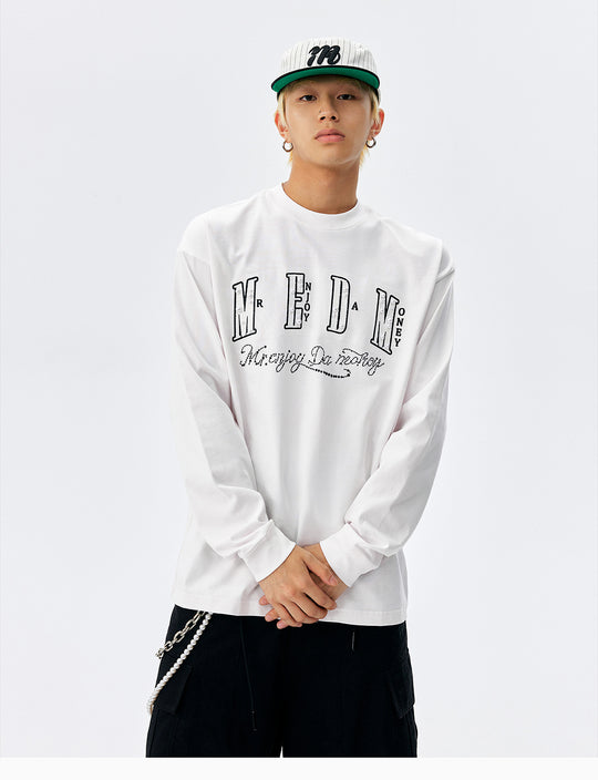MEDM Pearl Patch Logo Long Sleeve Tee | Face 3 Face