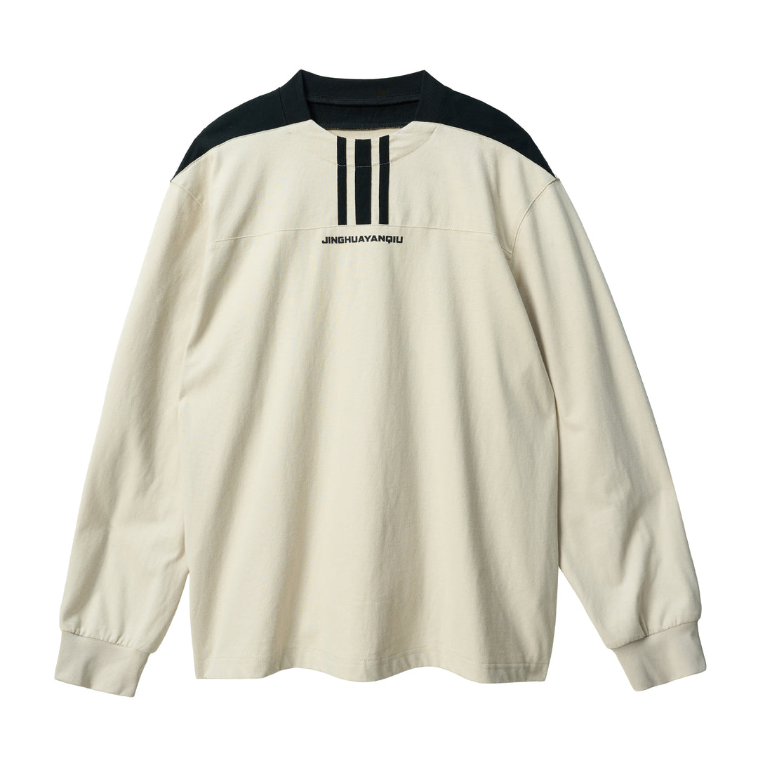 JHYQ Chest Stripe Shoulder Stitching Long Sleeve Tee | Face 3 Face