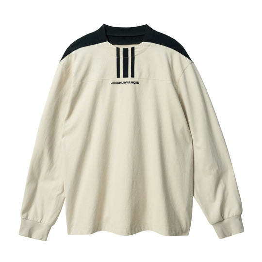 JHYQ Chest Stripe Shoulder Stitching Long Sleeve Tee | Face 3 Face