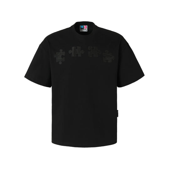 YADcrew Jigsaw 3D Texture Embroidery Tee