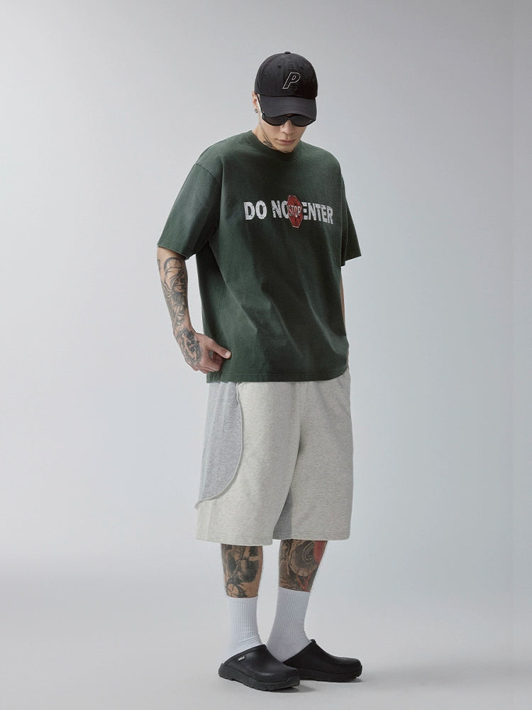 F2CE DO NOT ENTER Print Gradient Washed Tee | Face 3 Face