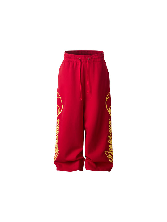 KARMANISTIC Original Embroidery Baggy Jogger Sweatpants | Face 3 Face