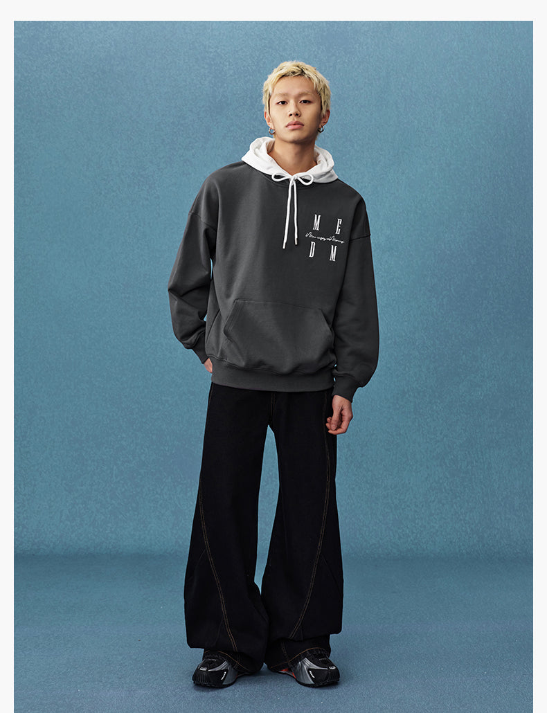 MEDM Layered Look Color Block Hoodie | Face 3 Face