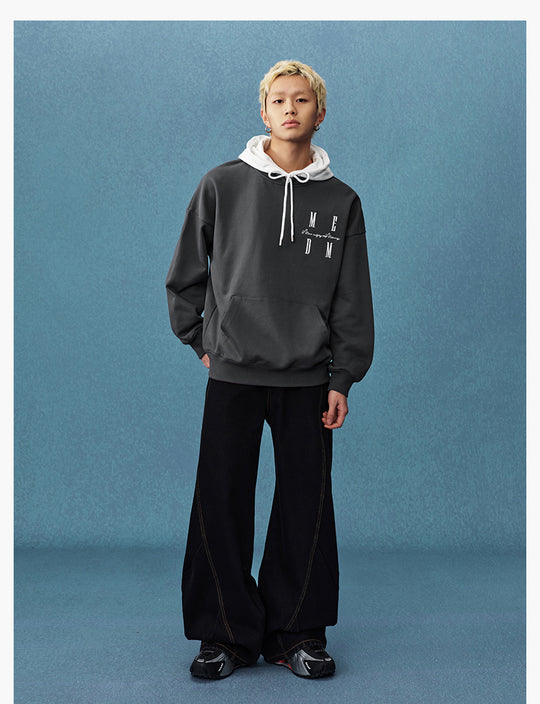 MEDM Layered Look Color Block Hoodie | Face 3 Face