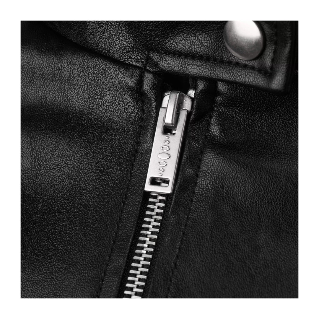 KARMANISTIC Racing Short Leather Jacket | Face 3 Face