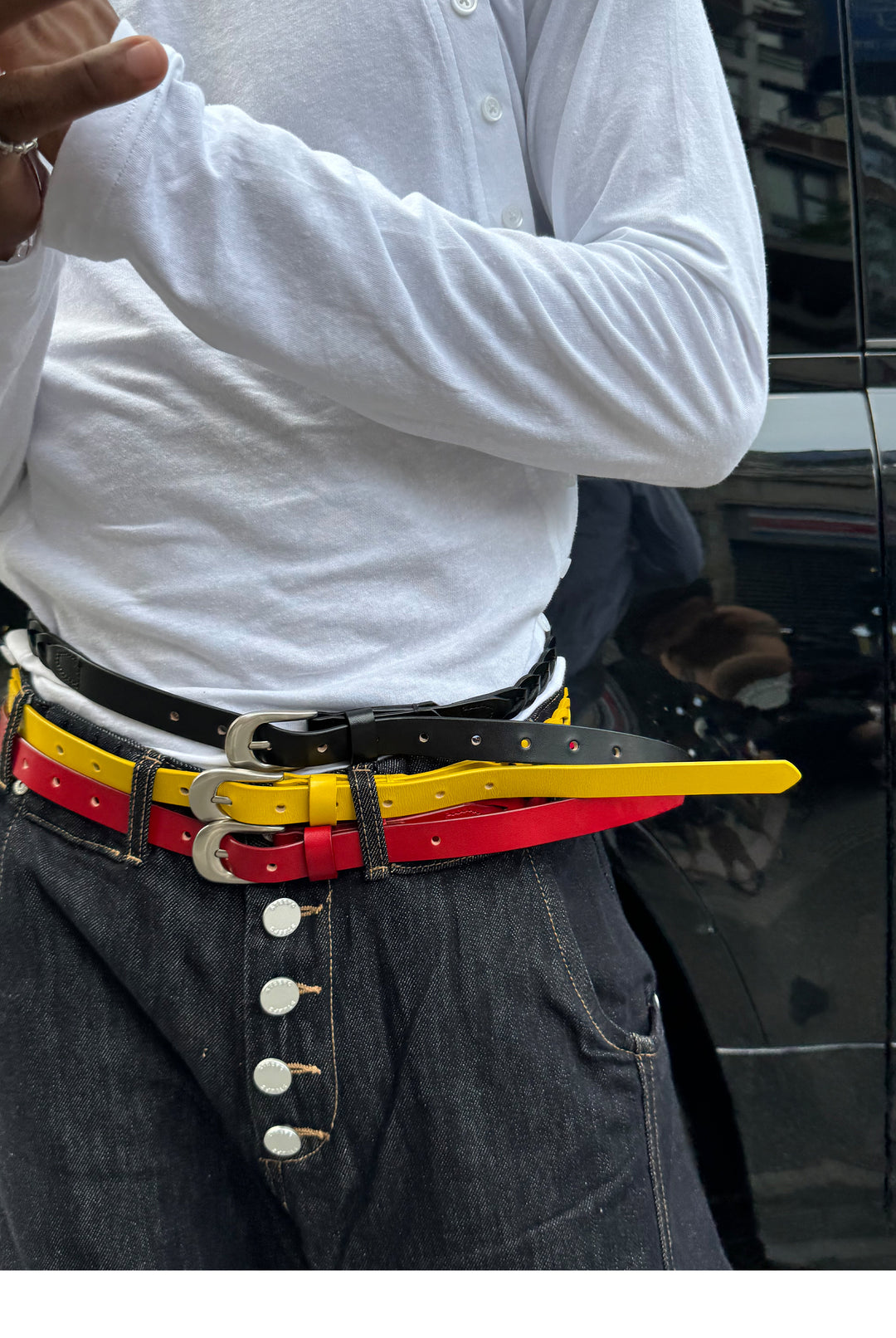 STEEPC Leather Braided Metal Buckle Belt | Face 3 Face