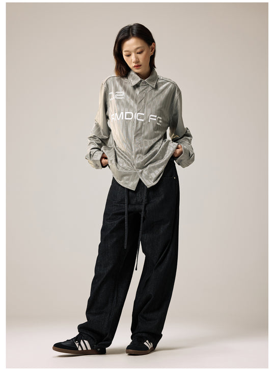 Remedy Silk Striped Long Sleeve Shirt | Face 3 Face