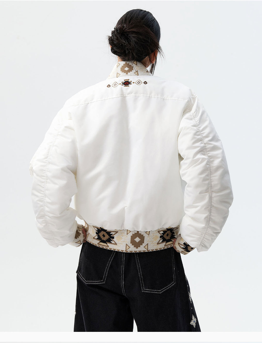 MEDM Ethnic Trim MA-1 Bomber Jacket | Face 3 Face