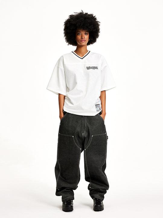 MHARF 87 Logo Vintage Mesh Sports Hockey Jersey | Face 3 Face