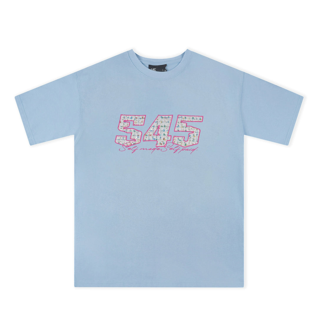 S45 Sequins Logo Patch Embroidery Tee | Face 3 Face