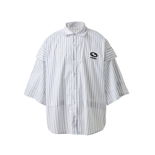 STEEPC Stripe Deconstructed Classic Drop Shoulder Shirt | Face 3 Face