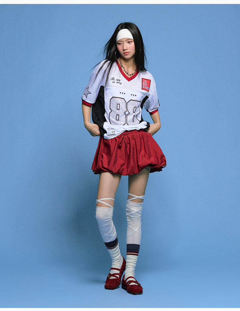 MEDM 88 Numbered Rhinestone Mesh Jersey | Face 3 Face