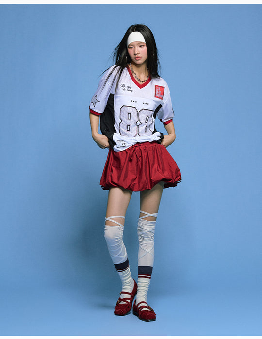 MEDM 88 Numbered Rhinestone Mesh Jersey | Face 3 Face