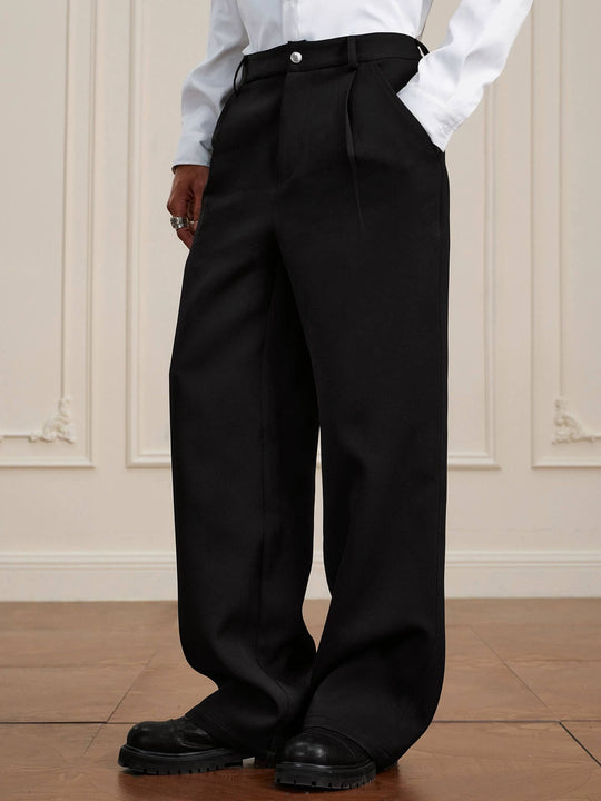 YADcrew Pearl Belt Suit Pants | Face 3 Face