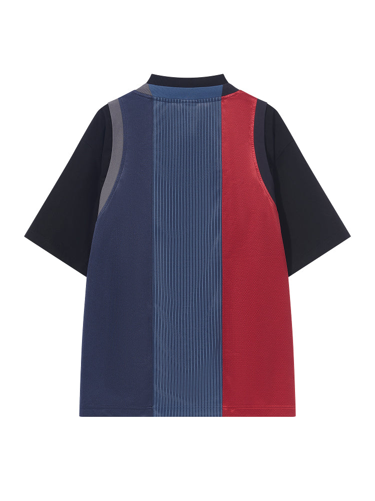 BLIND NO PLAN Reworked Double-Layer Stitching Jersey Tee | Face 3 Face