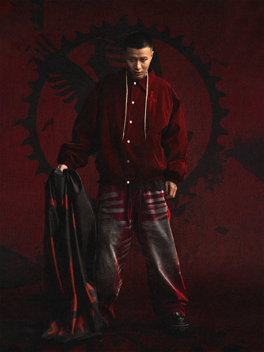 1807 DF Embroidered Quilted Coach Jacket  | Face 3 Face