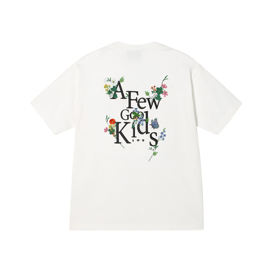 AFGK Pocket Floral Embroidered Tee | Face 3 Face