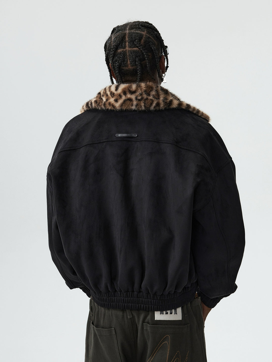 MEDM Detachable Collar Suede Jacket | Face 3 Face