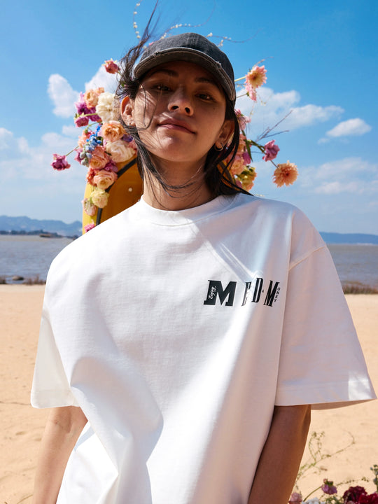 MEDM Colorblock Logo Print Tee | Face 3 Face