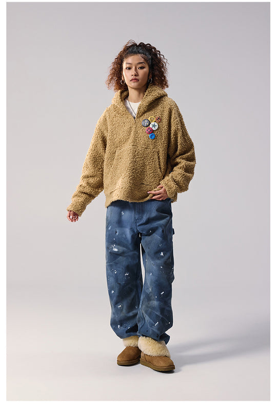 Remedy Sherpa Fleece Half Zip Hoodie | Face 3 Face