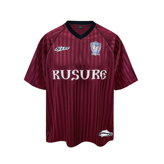 RUSURE Striped Patch Rivets Soccer Jersey | Face 3 Face