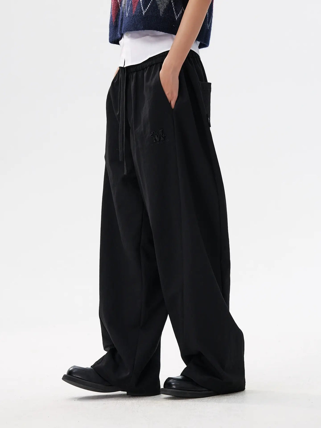 MEDM Deconstructed Patchwork Baggy Track Pants | Face 3 Face