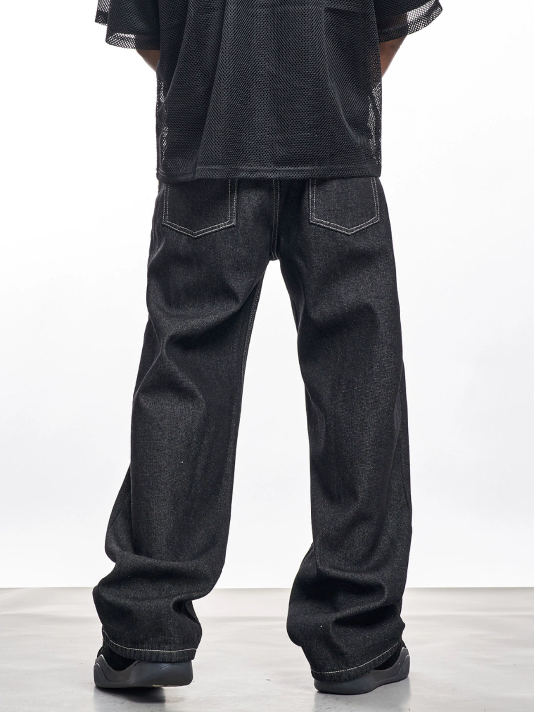 F3F Select Black Basic Wide Leg Jeans | Face 3 Face