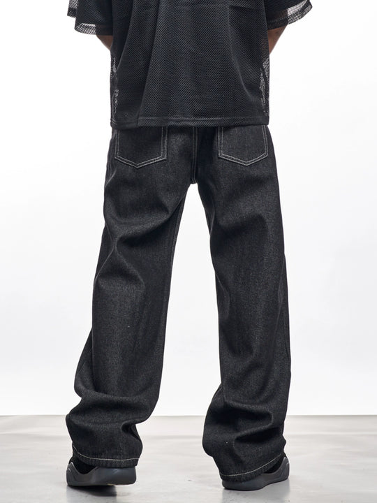 F3F Select Black Basic Wide Leg Jeans | Face 3 Face