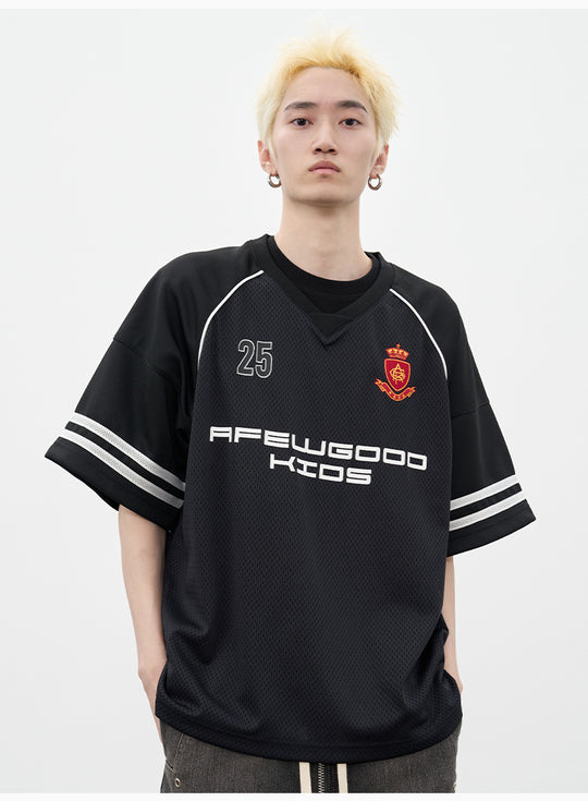 AFGK Badge Mesh Jersey Tee | Face 3 Face