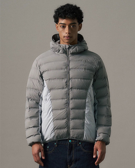 S45 Two Tone Double Stitched Lightweight Down Jacket | Face 3 Face