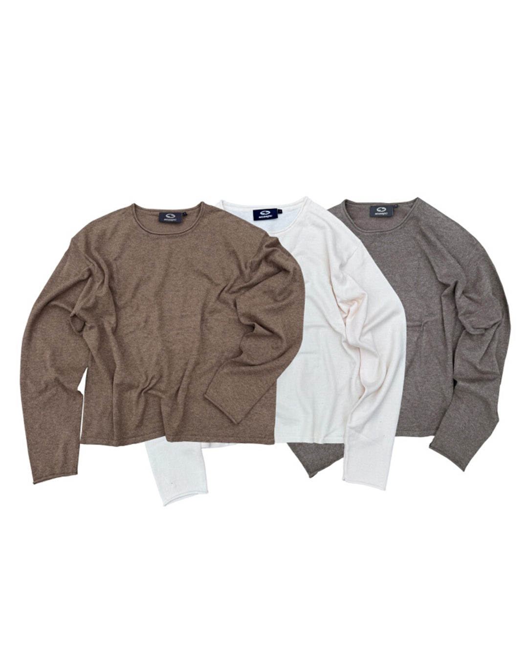 STEEPC Boxy Knit Long Sleeve Tee | Face 3 Face
