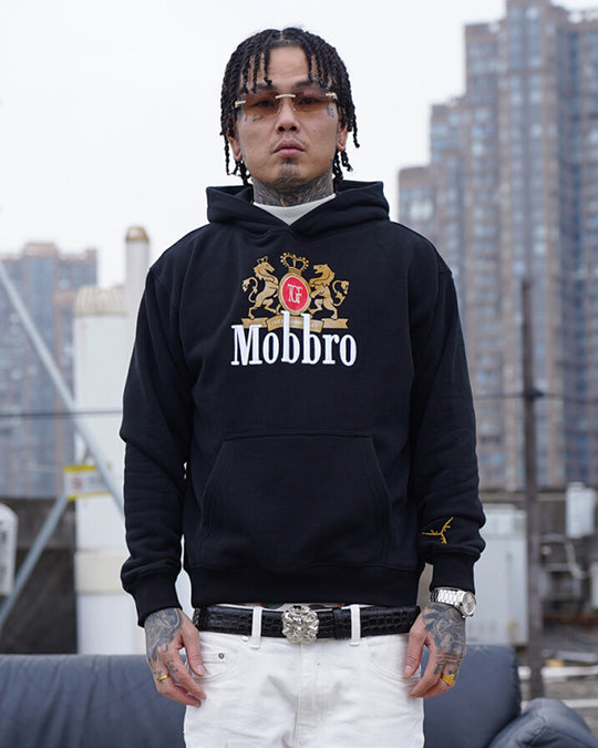 TGFCLUB Mobbro Embroidered Print Hoodie | Face 3 Face
